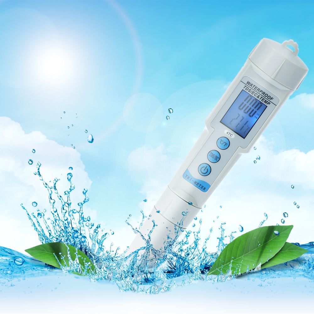 3 in 1 Pen Type PH meter aquarium Water Quality Tester Analyzer Multi-parameter Waterproof water Monitor EC&TDS Meter Acidometer