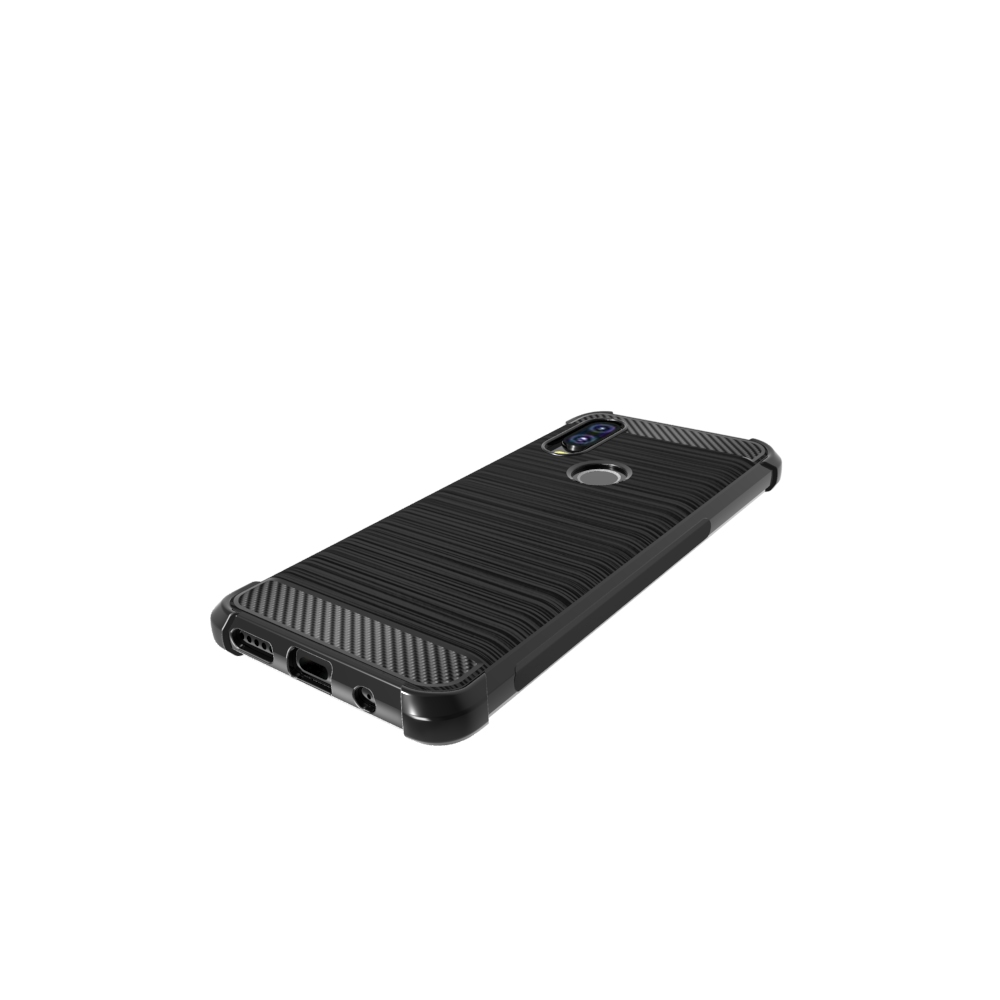 Carbon Fiber Soft Tpu case For Motorola moto One Vision