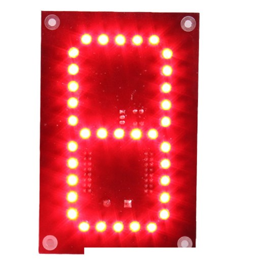 4 Inch Single Number LED Red Gas Price Sign