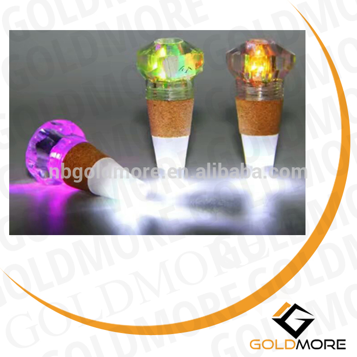 Goldmore1 Diamond Holiday Promotional Mini Size USB Rechargeable RGB LED Color Changing Cork Bottle Light