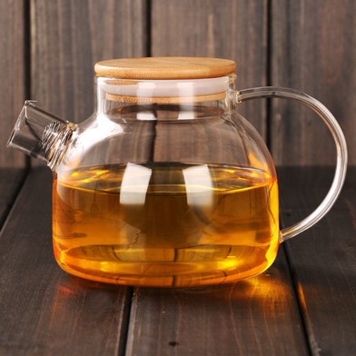 New design factory direct handblown fire resistant teapot with heating pad