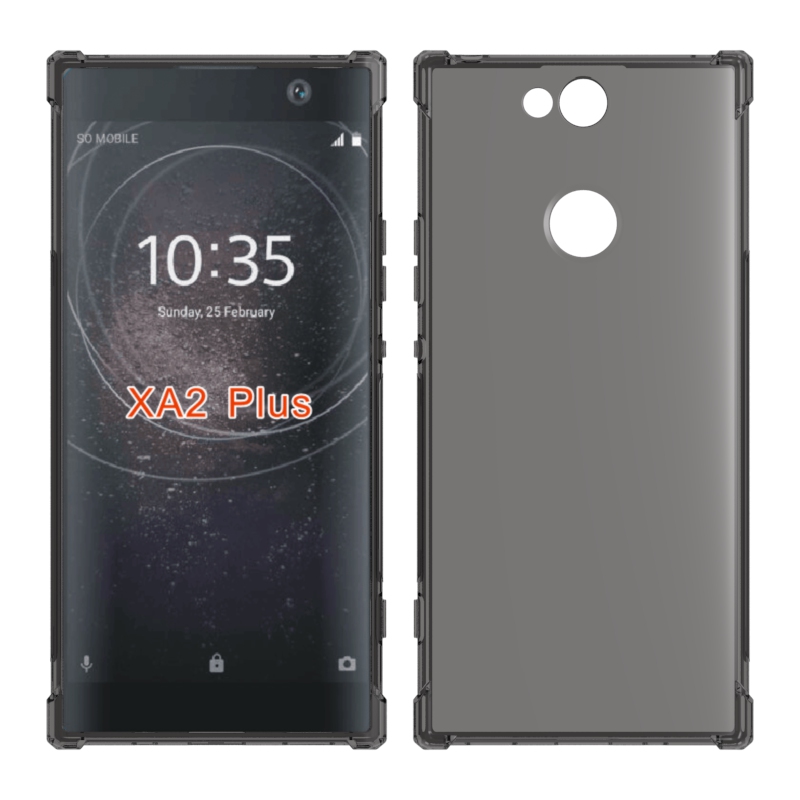 For SONY Xperia XA2 plus Transparent Shockproof cover soft Tpu drop Protect case