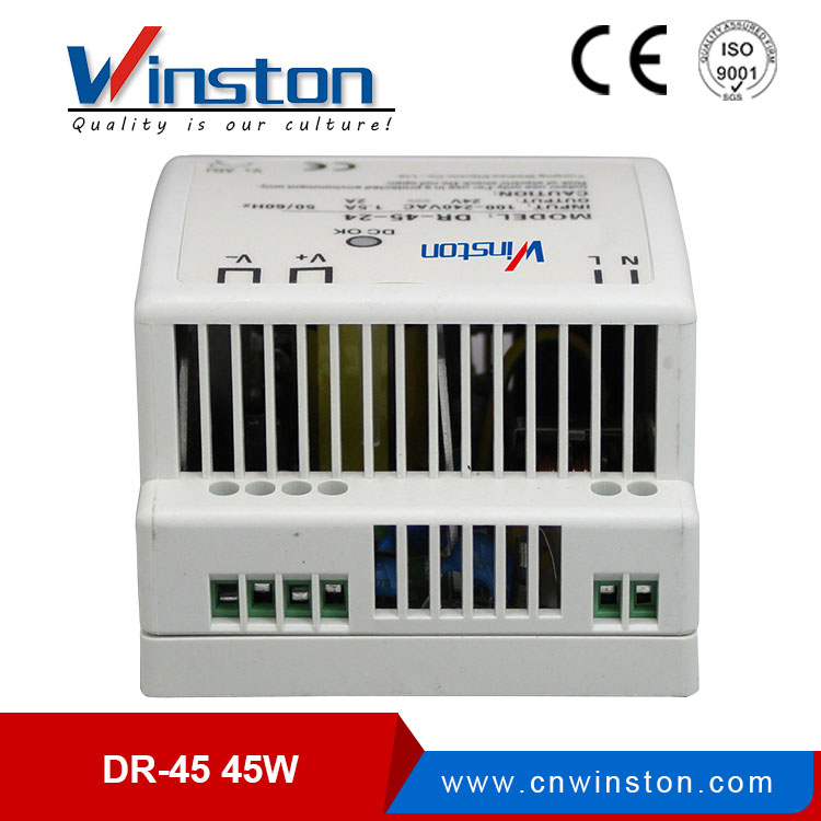 CE DR-45 Single 5V 5A 12 Volt 3.5A 15V 2.8A 24V DC 2A 45W Switching Power Supply