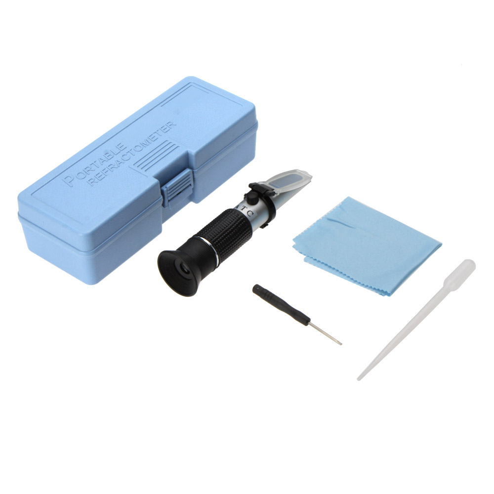 ATC Handheld Honey Sugar Brix Refractometer Saccharometer Measuring 0-32% Professional Refractometers Measurement
