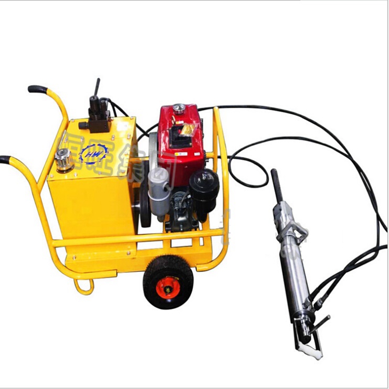 High quality diesel engine rock concrete splitter hydraulic stone splitting machine