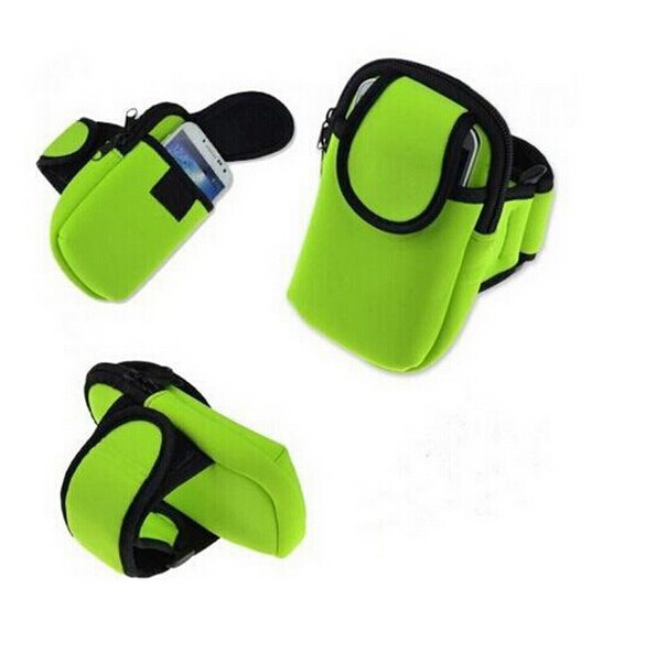 With earphone pouch Armband Holder case for Apple iphone 6 plus