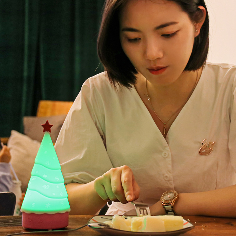 Christmas tree LED night light for indoor