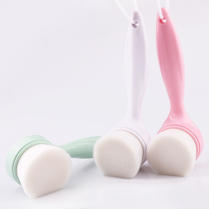 Long Handle manual soft carbon fiber Pore Cleansing Brush