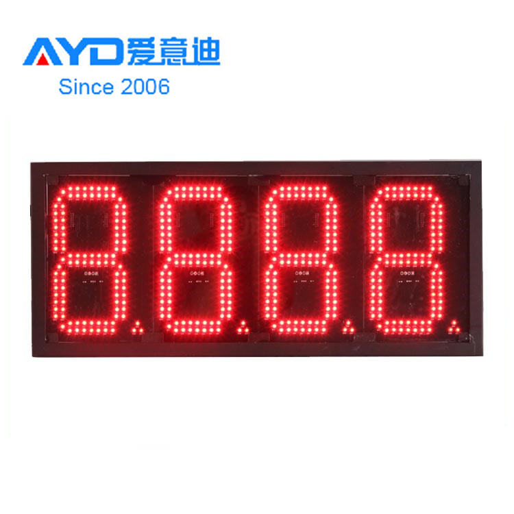18 Inches Programmable Red LED Digital Gas Price Sign for Gas Station LED Signs Manufacturer Provide Customize Service