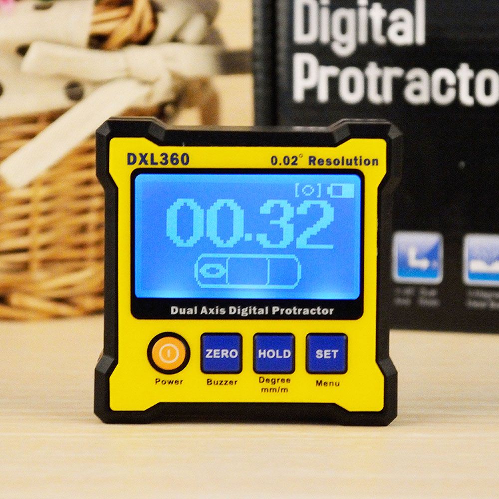 50-60Hz High-precision Protractor Dual Level Gauge Angle Protractor with Magnetic Base LED Display Axis Digital Angle Protractor