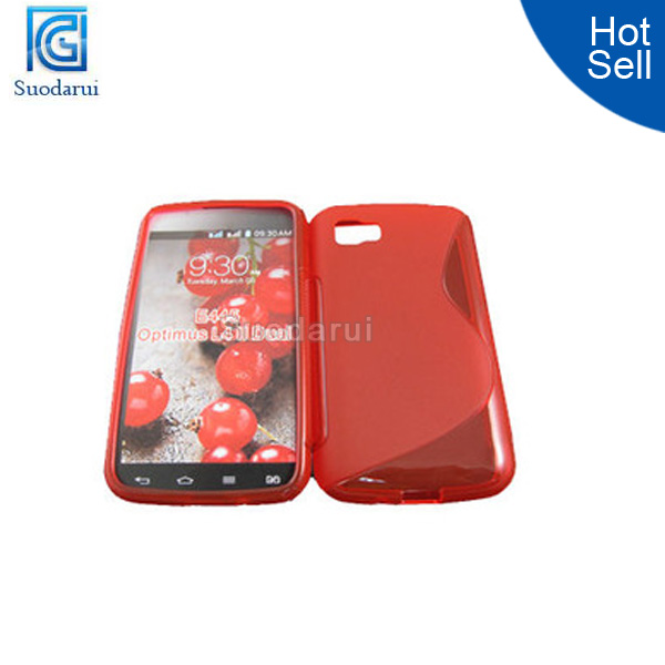 S Line Curve Tpu Case mobile flip cover for lg optimus l4 ii dual e445