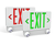 Two Heads Abs Housing 277V 90 Minutes Emergency Time UL Lighted Exit Signs