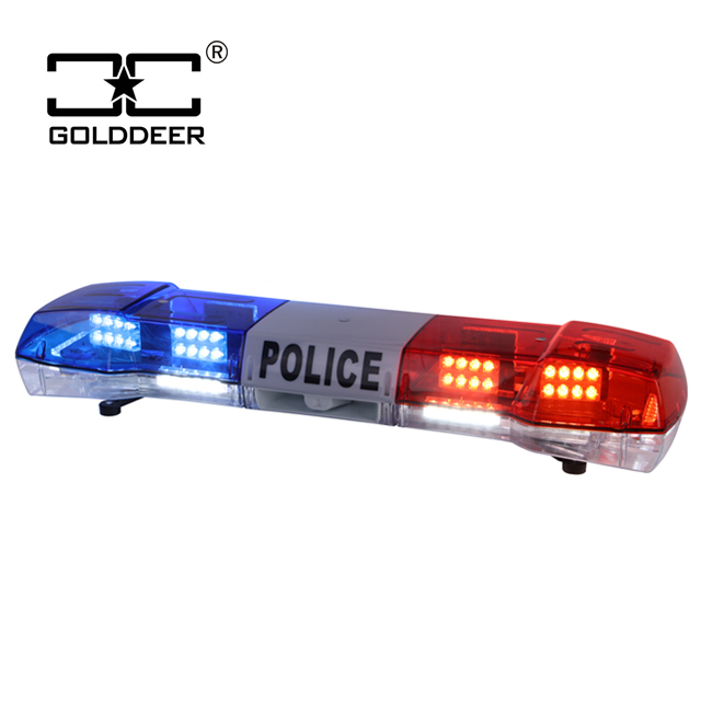 Manufacturer Flashing Police LED Emergency Light Bar Strobe lightbar with siren speaker