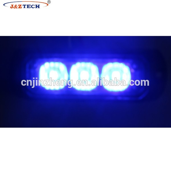 12-24V Waterproof 3 leds car used warning lights police led strobe light