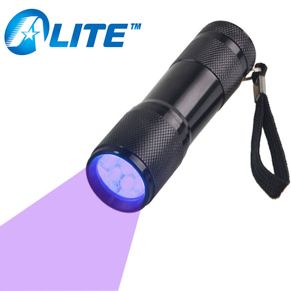 Promotion High Quality 395nm Mini 9Led Torch Uv Flashlight