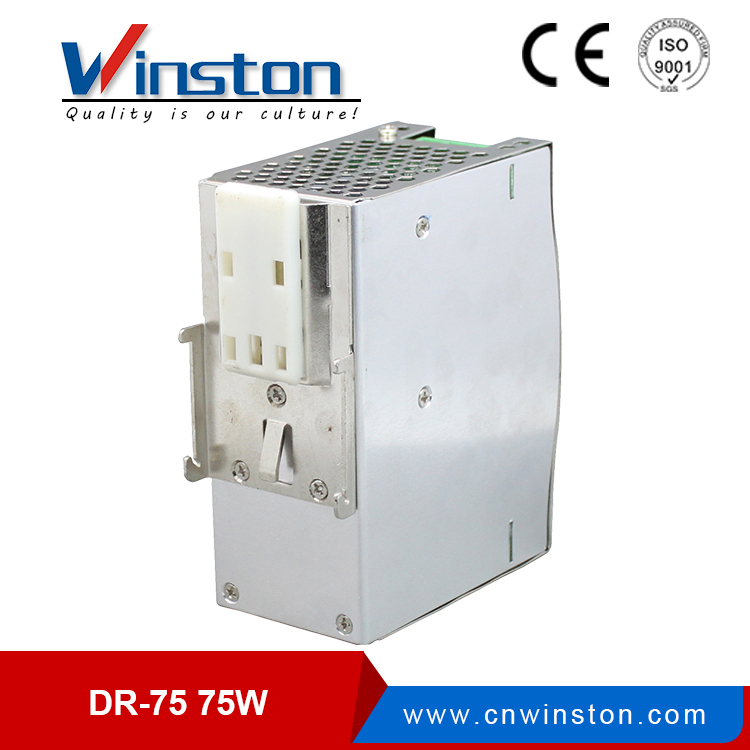 DR-75 Din rail 12V 6.3A 15V 5A 24V 3.2A 48V 1.6A 75W Single Power Supply