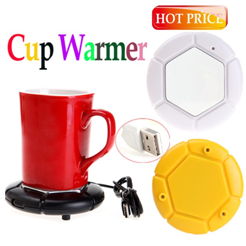 Portable USB Gadget Powered Cup Mug Warmer Coffee Tea Drink Heater Tray Pad Novelty Items Gift Computer PeripheralsFree Shipping