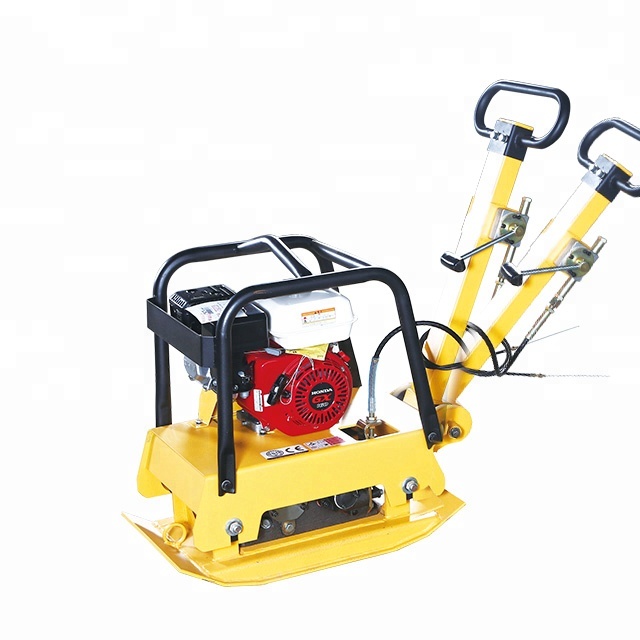low noise strong power gasoline plate compactor for pavement construction