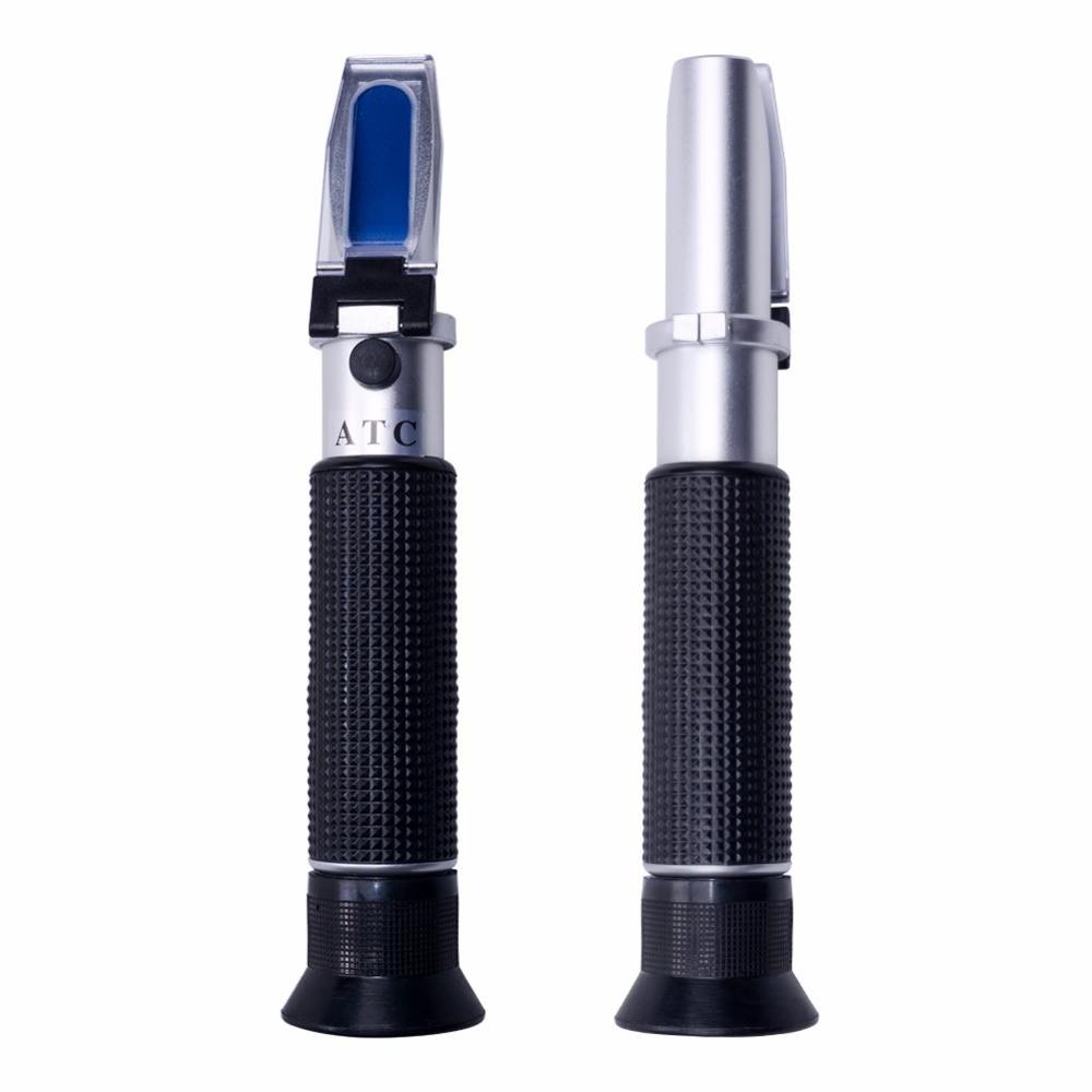 Portable Alcohol Content Tester 0-80% V/V ATC Refractometer Wine Liquor Concentration Meter With Retail Box