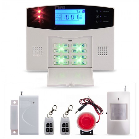 Zoneway GSM SMS Home Burglar Security Alarm System Detector Sensor Kit Remote Control