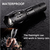 LED Tactical flashlight Brightest Max 800 Lumens, High Power Zoom 5 Modes With Strobe Torch Light For Camping,Survival