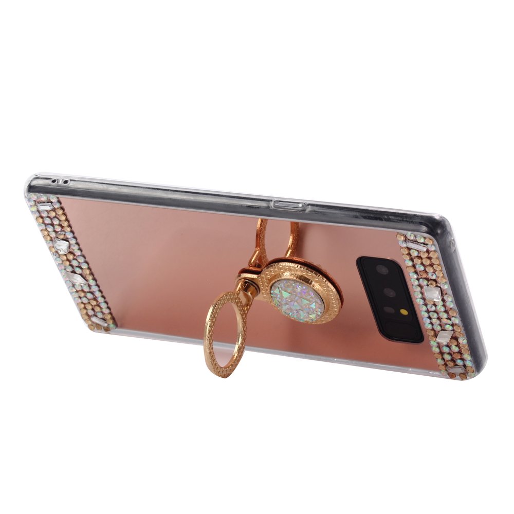 Girls Shiny Bling Makeup Phone Case Cover with Ring Holder for Huawei Mate 9 Mate 20 pro ,for huawei p9 Lite Glitter Case