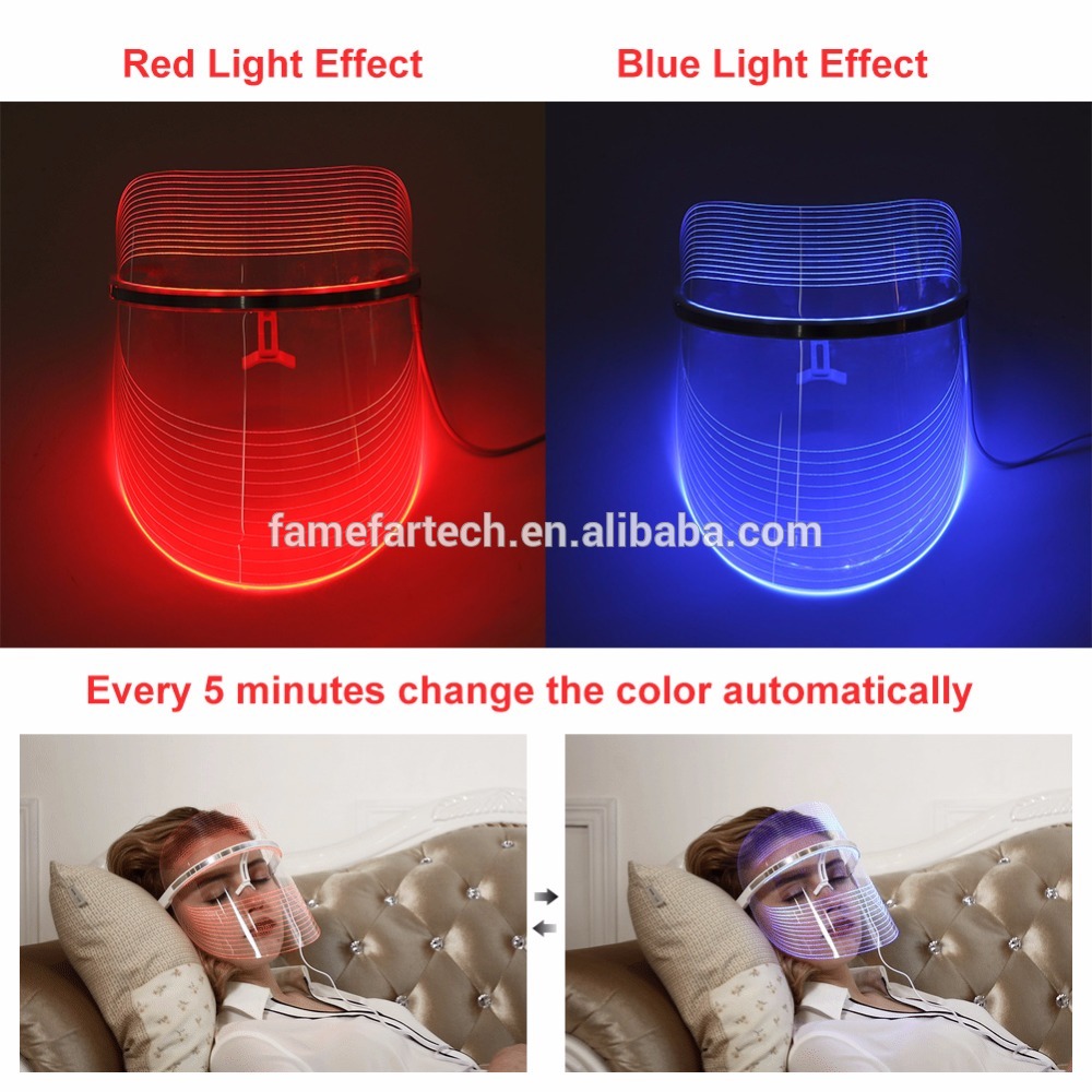 LED Light Photon Face Mask Skin Rejuvenation Wrinkle Removal Facial Spa Anti Wrinkle Removal Spot Face Spa Skin Whitening Salon