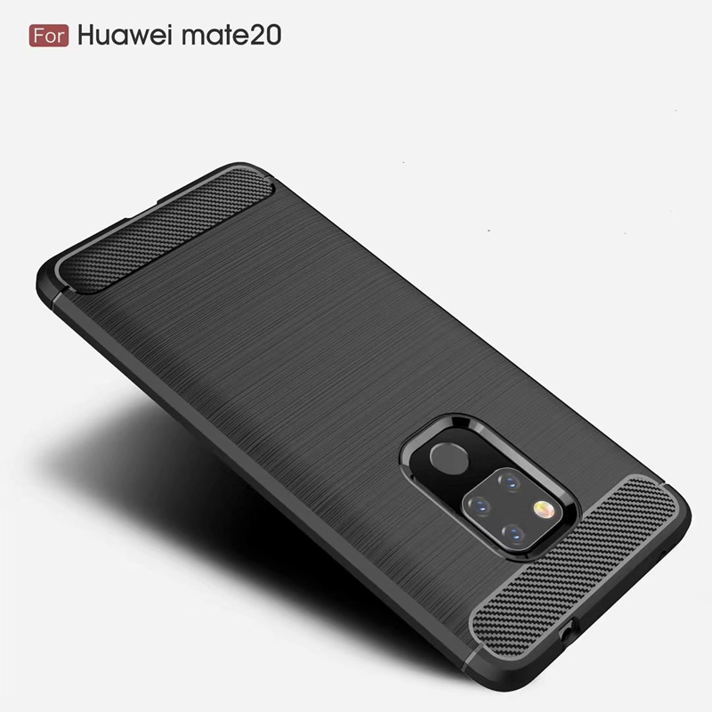 Carbon Fiber Tpu case For Huawei Mate 20 Soft CF Cover