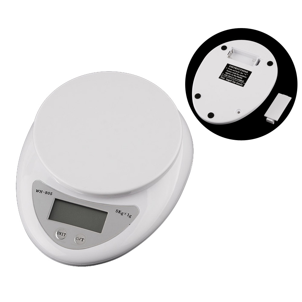 Digital Scale Kitchen Balance Electronic Weighting Scale 5kg*1g Food Diet Postal Balance Kitchen Tool Mini Digital Weight Scales