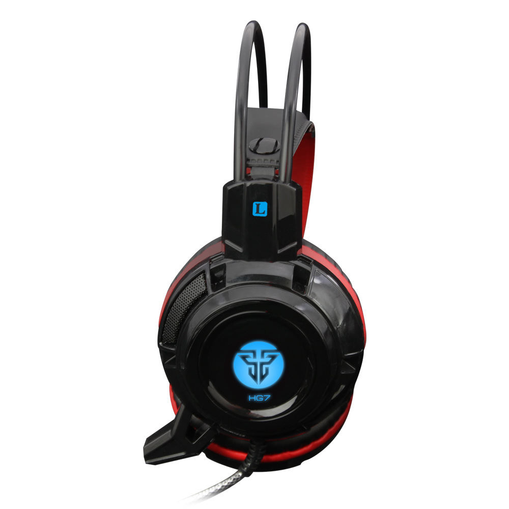 USB Wire 3.5mm Jack Gaming Headset Over-ear Headphone with Noise Reduction Microphone LED Light for Desktop Laptop PC