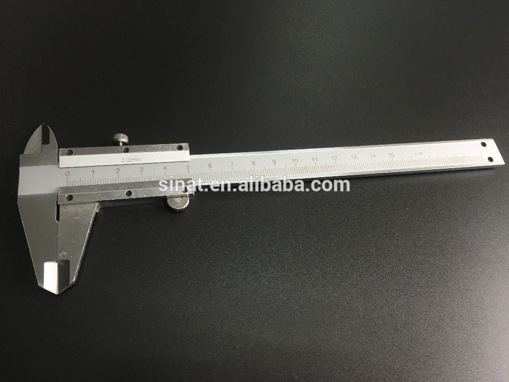 General measure 150mm 0.02mm chip type vernier caliper