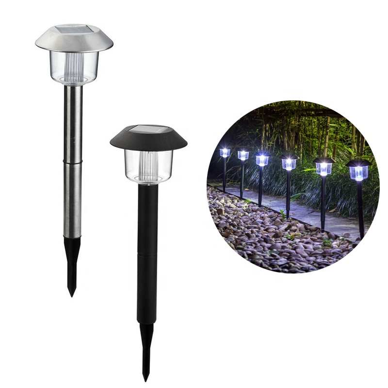 Outdoor Plastic Garden Round Accent Lights Landscape Lighting For Flowerbeds Sward Walkways Backyard