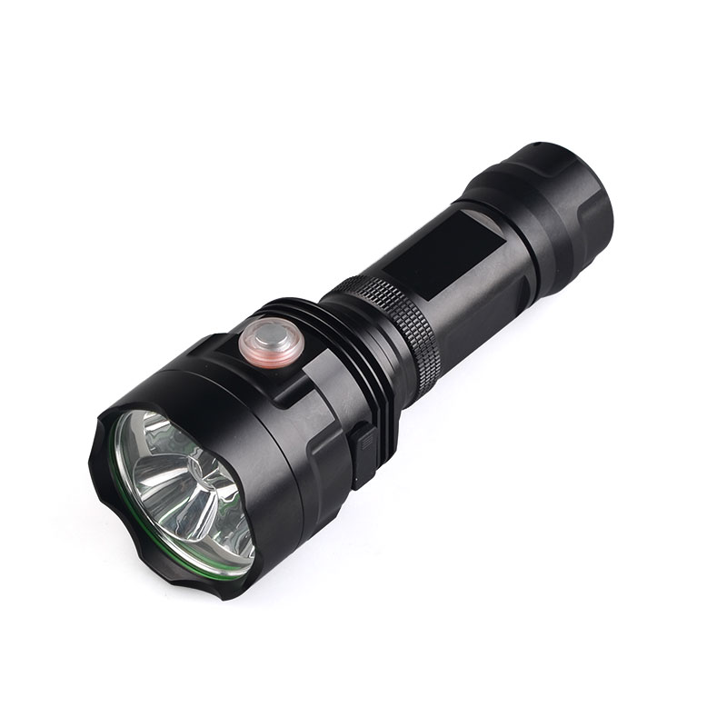 3X10W LED 2000LM USD Rechargeable Flashlight High Power Flashlight for Camping