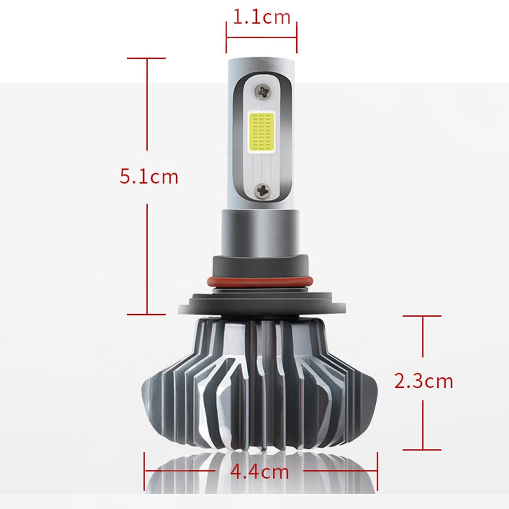 Promotional Top Quality Fanless Led Bulbs Automotive S9 fanless H11 9005 9006 H7 H4 Led auto Headlight Bulbs