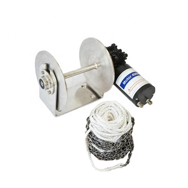 JVW-014 12v dc motor with gearbox boat anchor drum winch