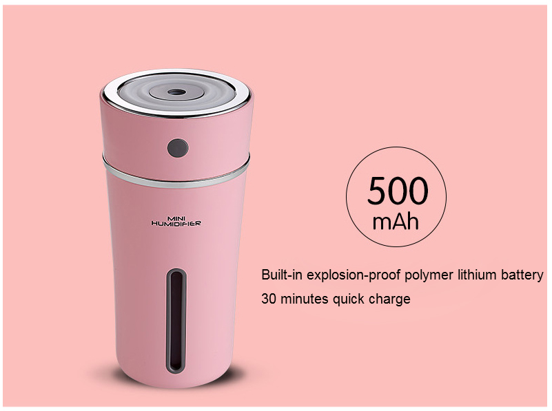Rechargeable Portable 300ML USB Humidifier Car Air Freshener with Built-in Lithium Battery  best gifts for 2019