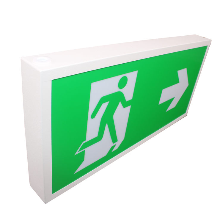 emergency lighting exit signs steel body PC opal exit sign box