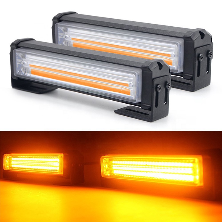 20W Set LED Mini Strobe Lightbar, Warning Caution Emergency Strobe Light Lamp for Construction Vehicle and Tow Van, 6 Inch