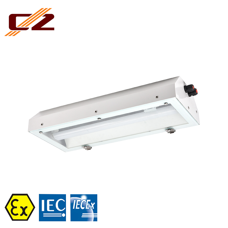 CZ0264 Series Full plastic explosion-proof emergency or non emergency fluorescent light fitting 8W