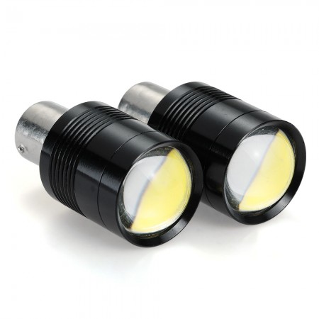 1156/BA15S 9W 630LM 6000-6500K COB White Light LED Bulb for Car Brake Lamp (DC12-24V 2pcs)