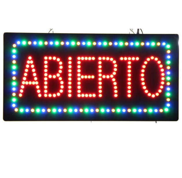 LED  Abierto&Cerrado Sign for Business Displays  | Advertising Signs for  Food Restaurant  Cafe Bar Coffee Shop