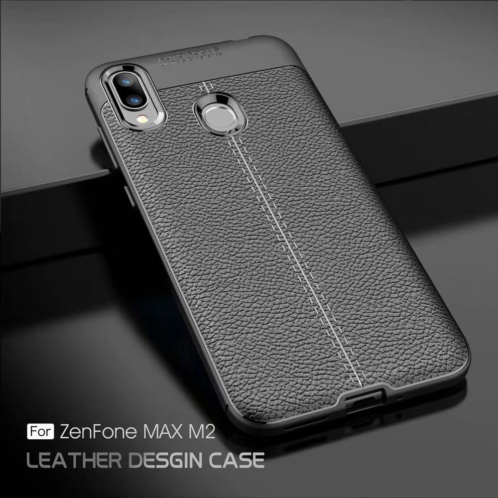 Hot Sell Litchi pattern Soft Tpu case for ASUS Zenfone Max M2