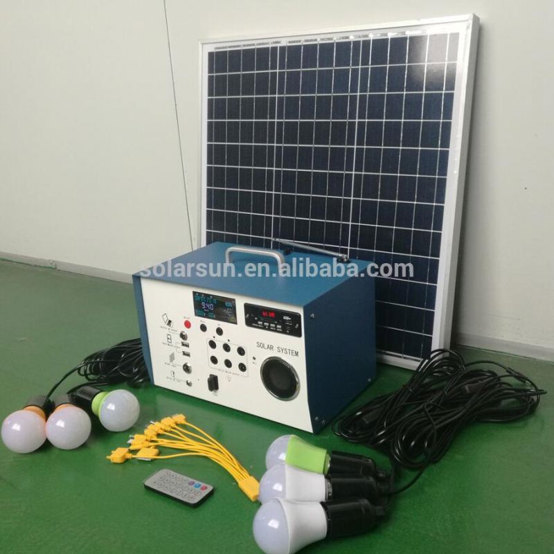 Off-grid Mini portable solar Panel energy home Lighting  solar system for Africa and Mideast