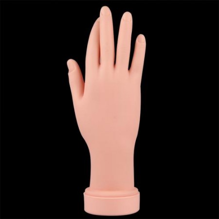 Soft Plastic Fake Practice Hand for Nail Art Training Tips