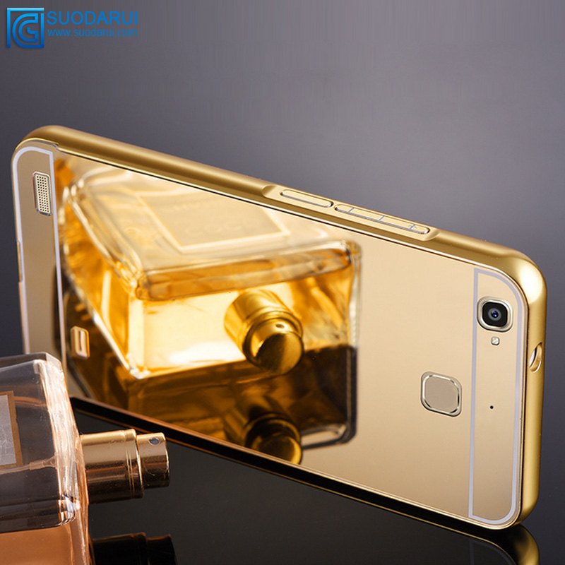 High quality Aluminum metal mirror case for Huawei Mate 7 mirror back cover case