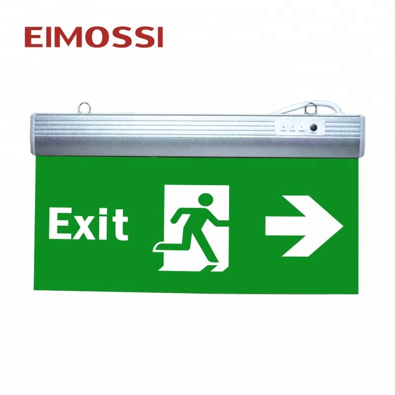 Rechargeable Battery Double-sided Board Fire Emergency EXIT LED Sign