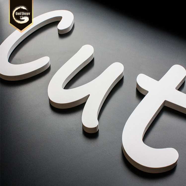 Customized office wall-mounted Non-illuminated Large  white dimensions 3d build up exposy rensi  letters sign