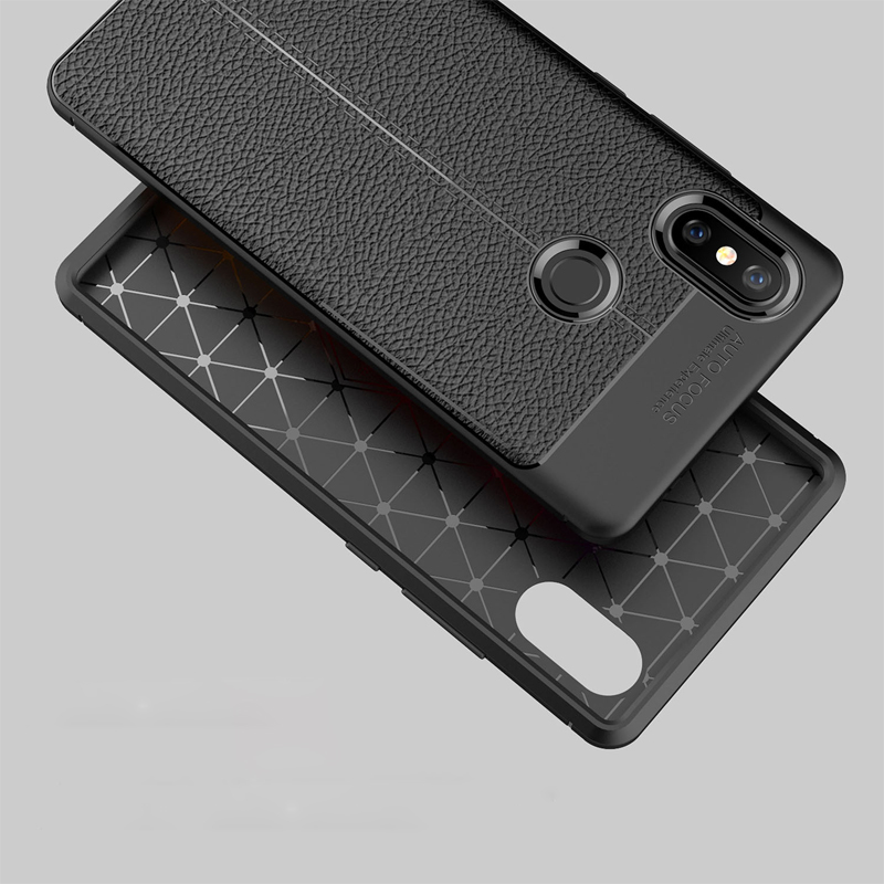 Hot Sell Litchi pattern Soft Tpu case for Xiaomi Mi 8 SE Cover
