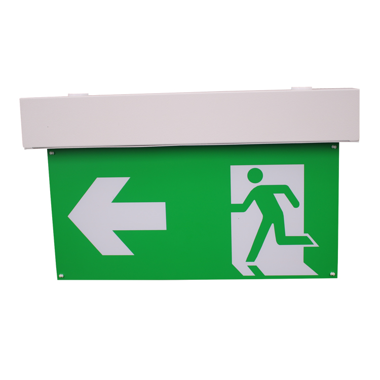 exit sign Factory high quality CE RoHS SAA Recessed emergency exit sign vector, fire exit safety signs, acrylic safety signs