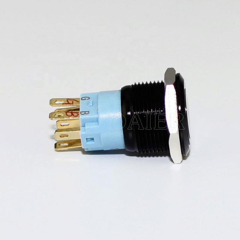 Sealed 1P1T Single Light Chrome Wireless Push Button